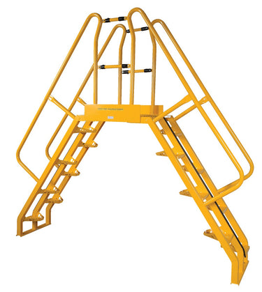 Alternating 8 Step Cross-Over Ladder w/ 56 Degree Step Angle & 20